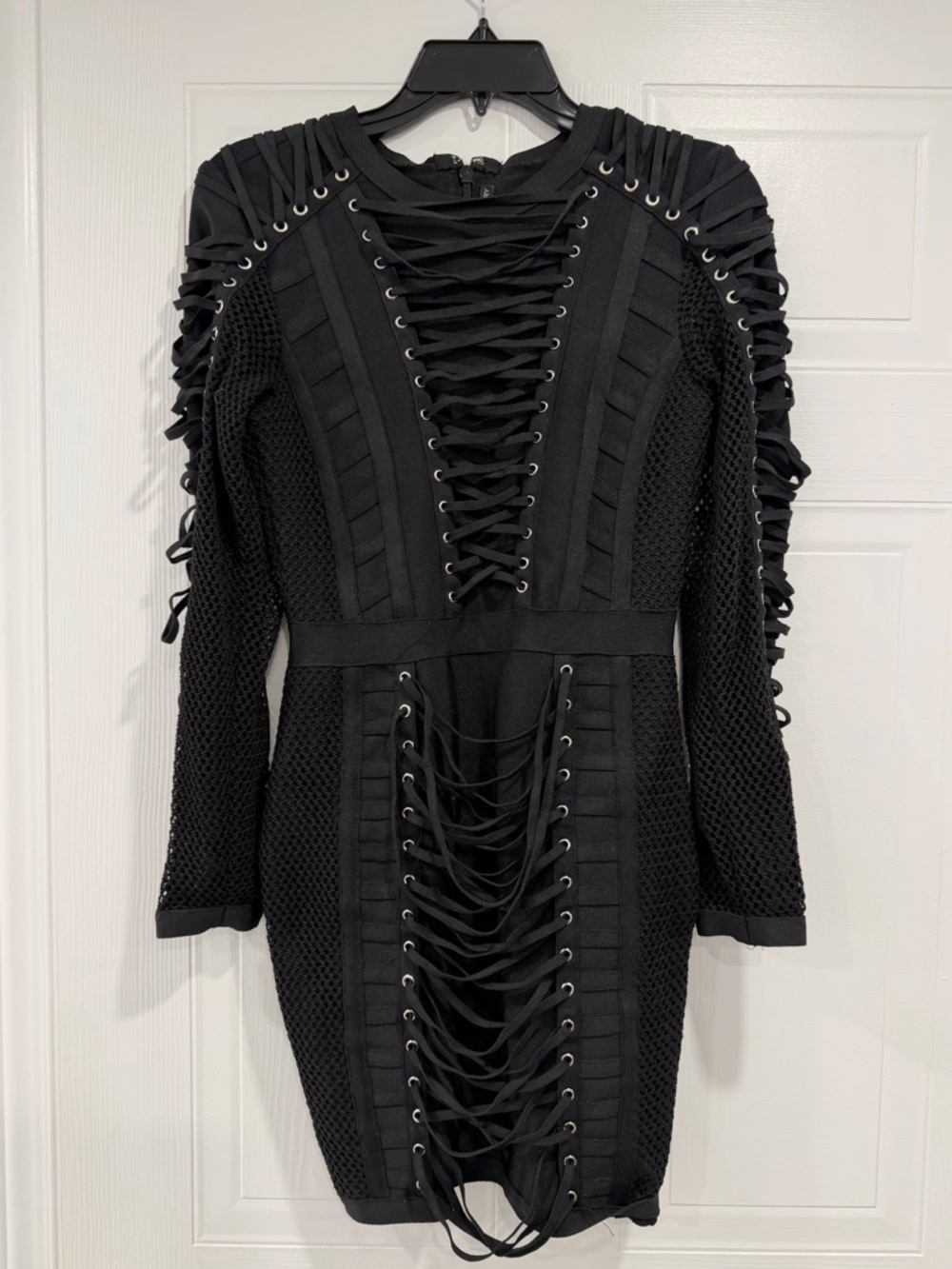 Lap of Luxury | Lace-Up Bodycon Dress